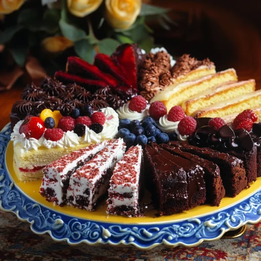 Assorted Cake Tray (15 Servings)